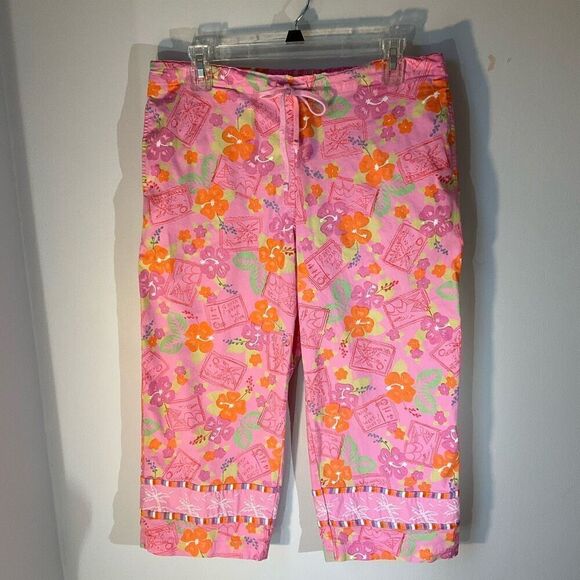 Oleg Cassini Weekend Wide Leg Pull On Capri, L. Preppy - Picture 5 of 15